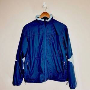 MEC Pace Hybrid Jacket Fleece Lined Lightweight Softshell Blue Size Large